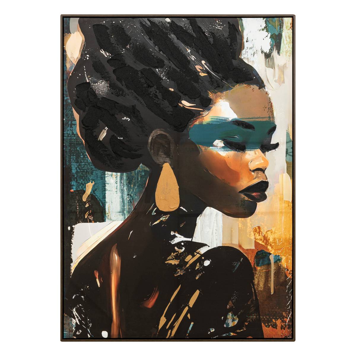 Framed Painting 'Isia' 100x140 cm Multicolored