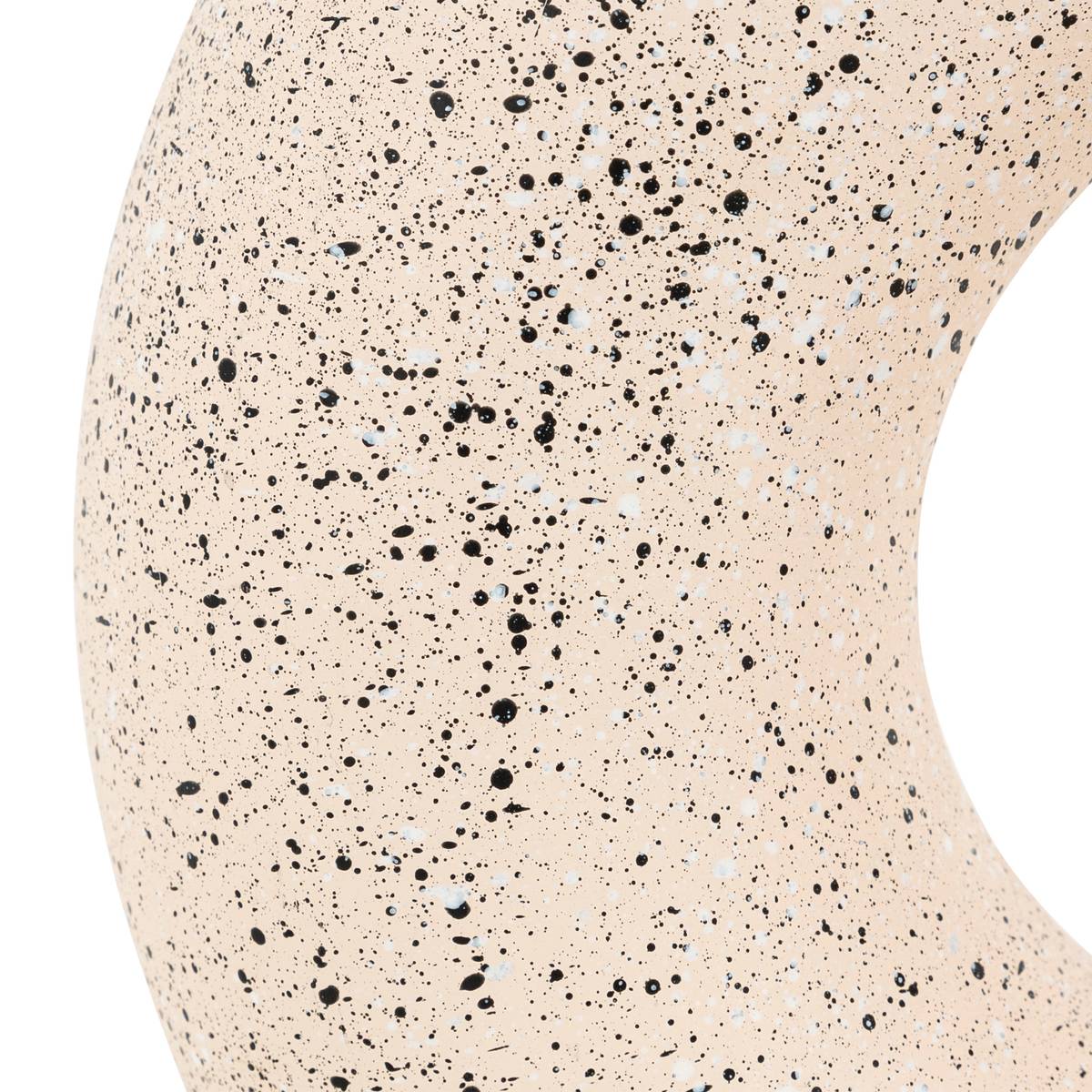 Ceramic Vase "Florie" White & Black, H.25 cm Black and white
