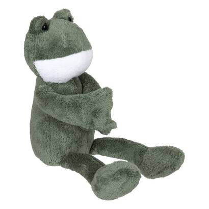 Plush frog "loes" green, h.35 cm