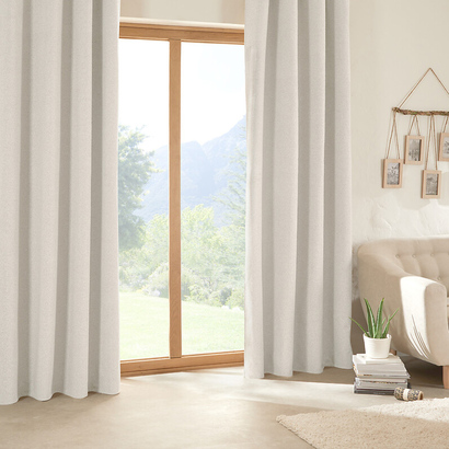 Blackout/insulating curtain 'soana' ivory white, 140x260 cm
