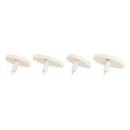 Set of 4 organic hooks "Karen" Ivory white, L.7/10 cm Ivory white