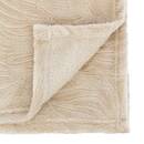 Flannel Throw "Ryo" Beige, 125x150 cm Beige