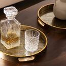 Set of 2 "Elya" Trays Gold, D.31/35 cm Gold