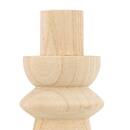 Set of 2 candle holders "Uma" H.23.5 cm Beige