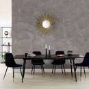 Extendable Dining Table "Aubrey" Black, 180x220 cm Black