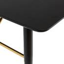 Extendable Dining Table "Aubrey" Black, 180x220 cm Black