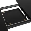 Extendable Dining Table "Aubrey" Black, 180x220 cm Black