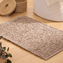 Rectangular Rug "Soana" Bouclette, 60x90 cm Taupe gray