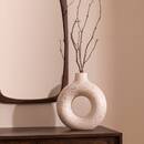 Ceramic Vase "Florie" White & Black, H.25 cm Black and white