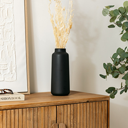Ceramic vase "rily" black, h.30 cm