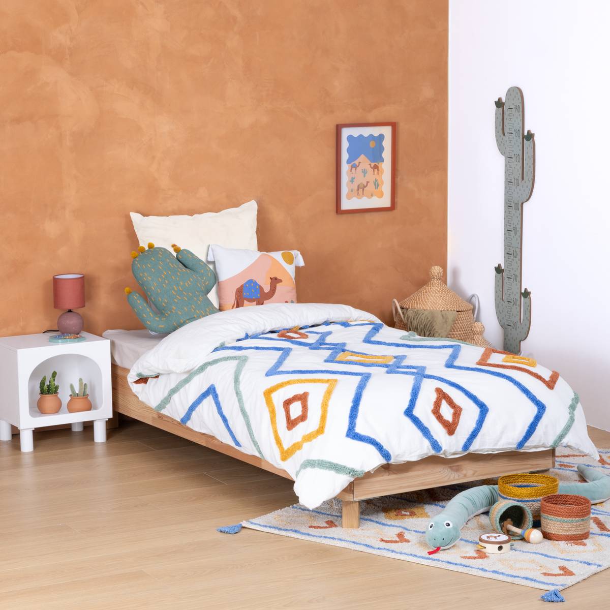 2-piece children's bedding set "Adi" Tufted Cotton, Multicolored, 140x200 cm Multicolored