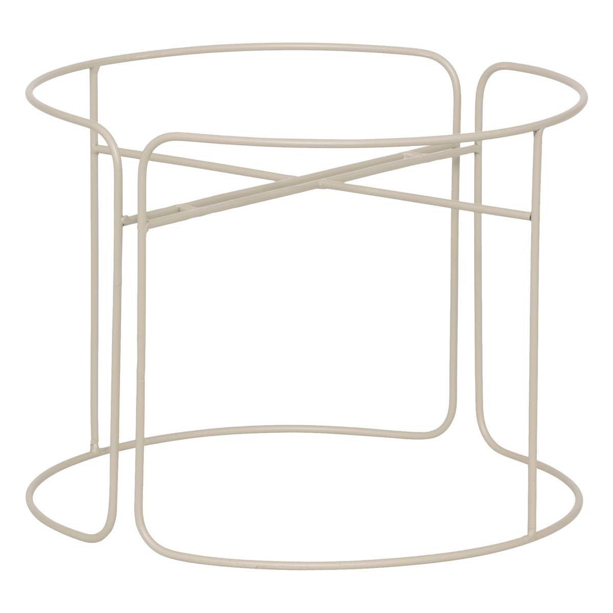 2 pots "Aze" Linen, D.30 x 44.3 cm Linen beige