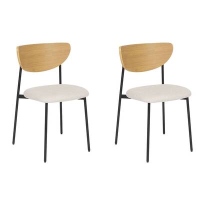 Set of 2 chairs "jaisa" beige, 1 seat