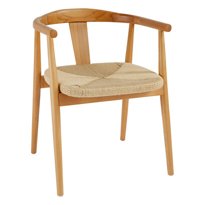 Dining chair "yamato" beech, beige, 1 seat