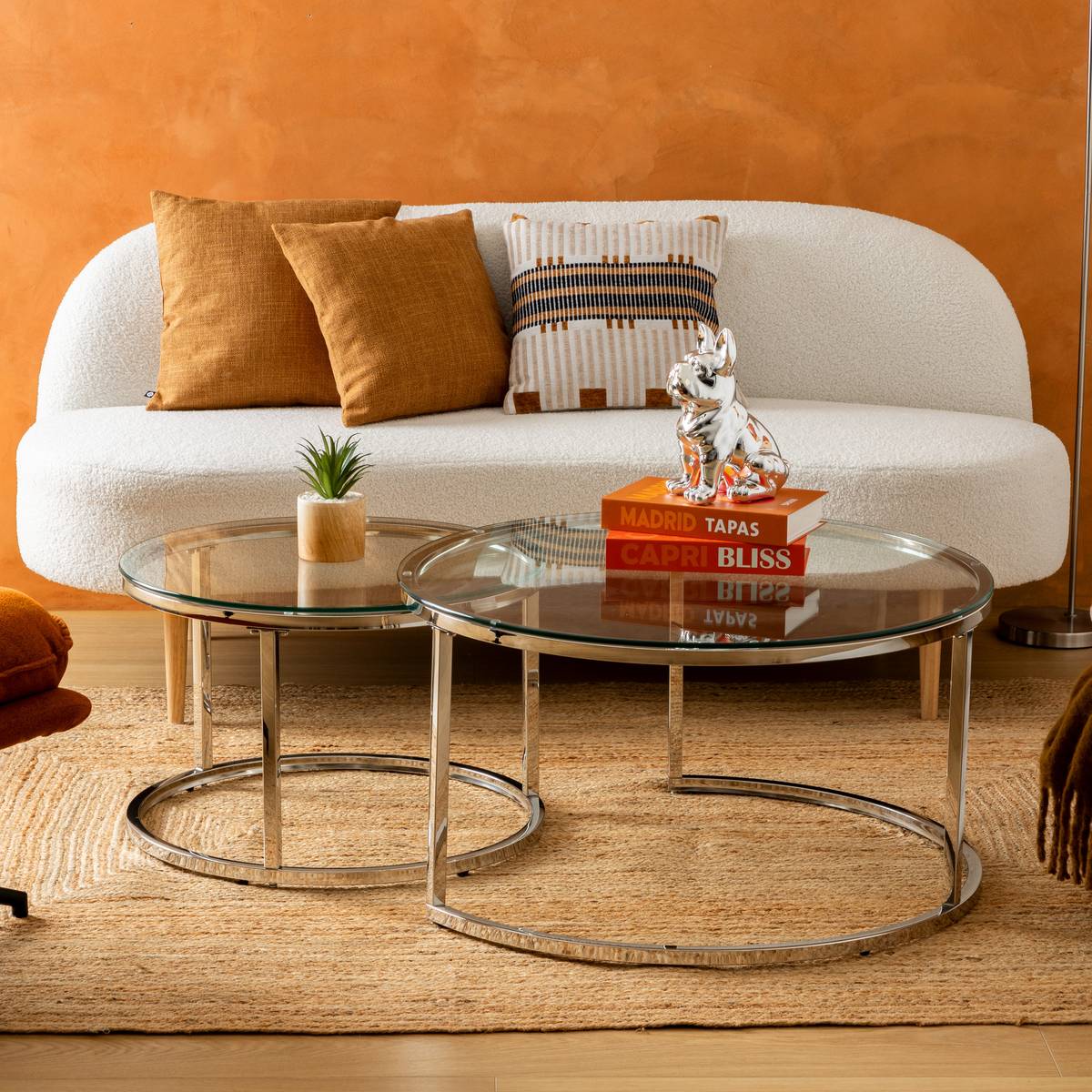 Bench "Insi" 2 seats, White, 172x75x72 cm White