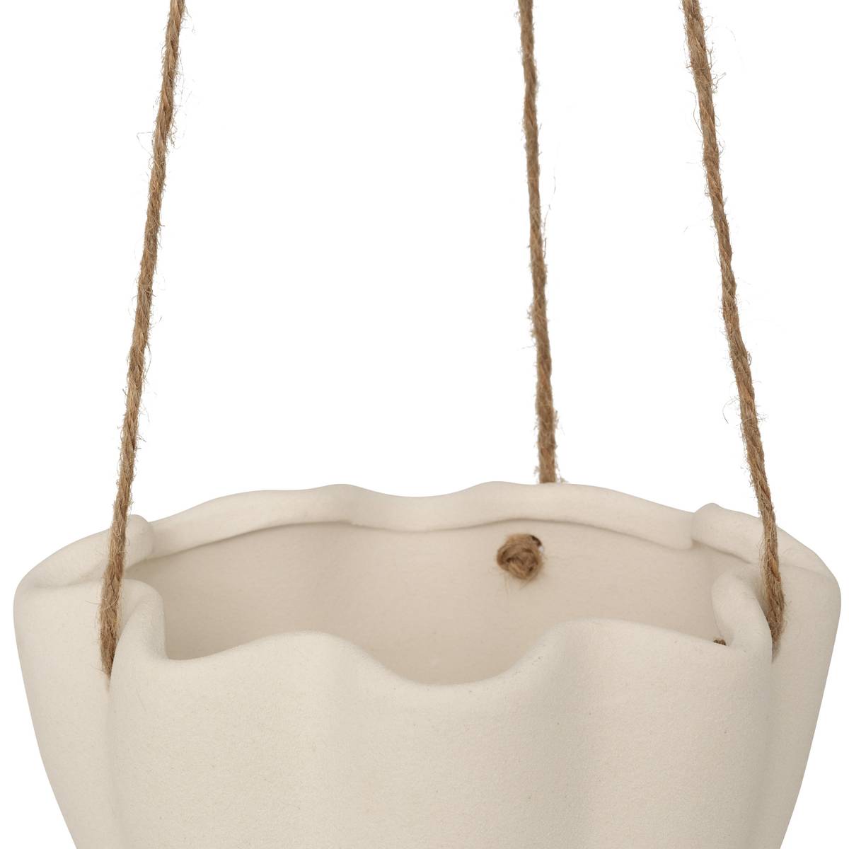 Hanging Flower Pot "Wild" Ceramic, White, H.17 cm White