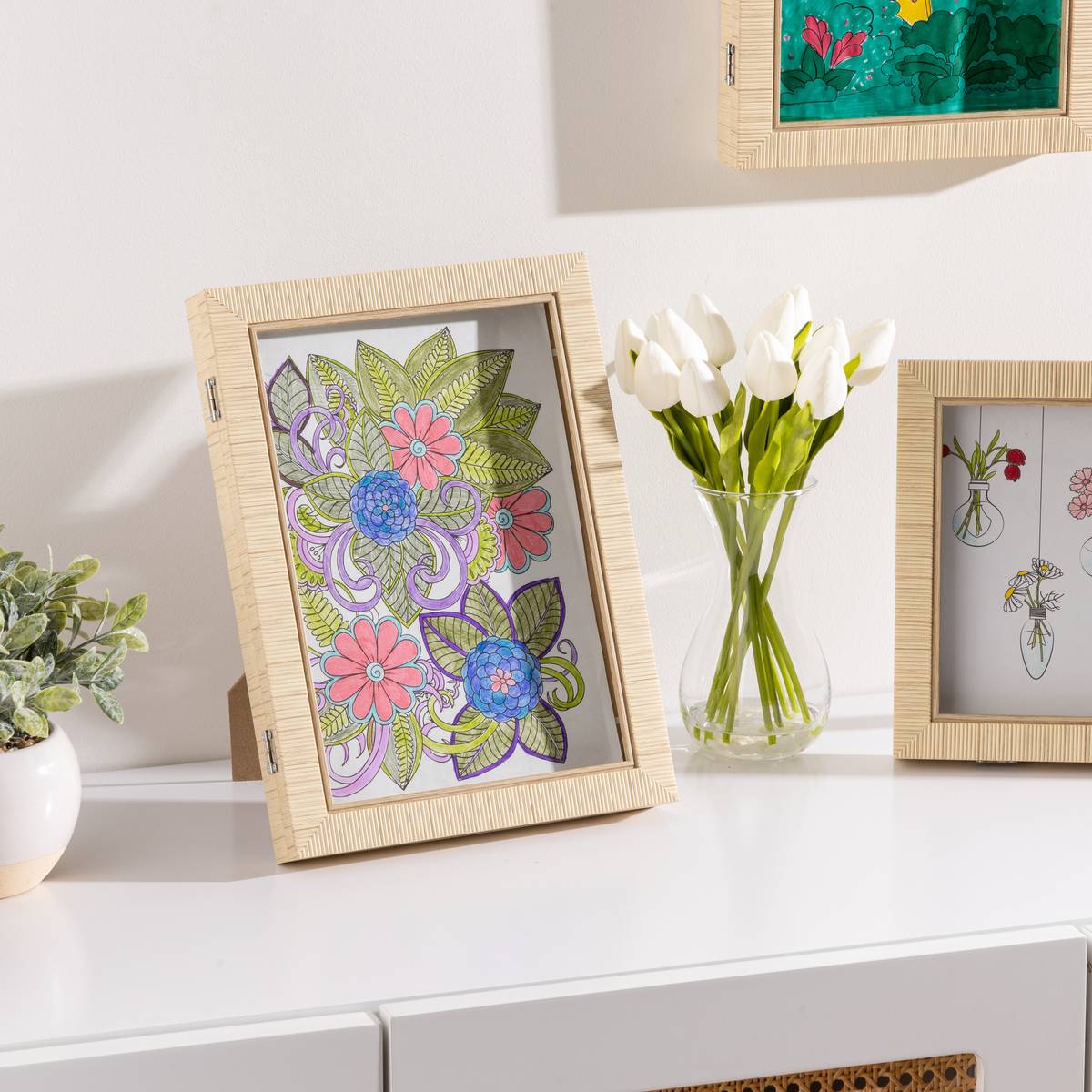 Children's Drawing Frame "Thea" Beige, A4 Beige