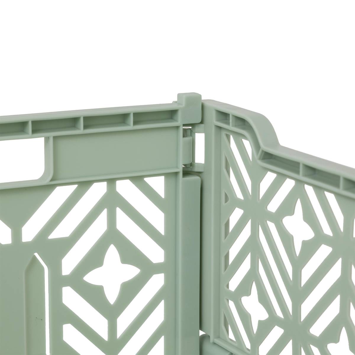 Folding crate "Arry" Light Green, 40x30x15 cm Light green