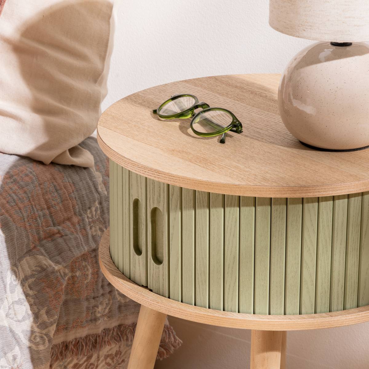 Bedside table 2 doors "Nysos"