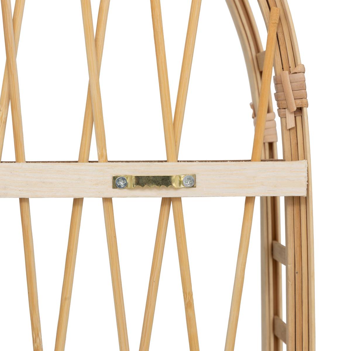 Wall Shelf "Anahi" Bamboo, Beige, 74x45 cm Beige