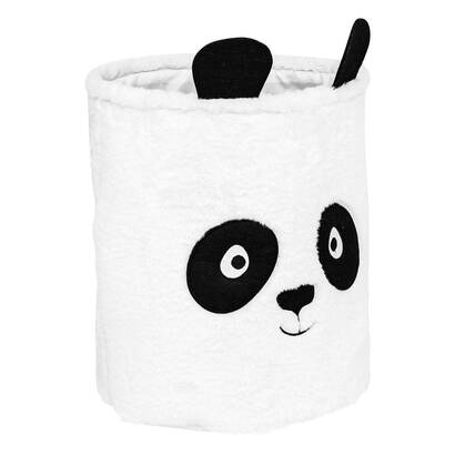 Panda toy box "andy" black & white, d.35x40 cm