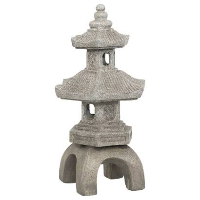 Outdoor decor pagoda "uchi" gray, h.66.5 cm