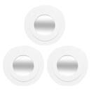 3 mirrors "Emily" White, D. 25 cm White