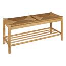 Bench 'Maesi' Hevea, Beige, 95x35 cm Beige