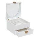 Jewelry Box "Wild" Wood, White, 20x20 cm White