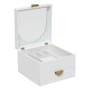 Jewelry Box "Wild" Wood, White, 20x20 cm White