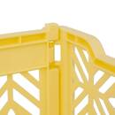 Folding crate "Arry" Yellow, 40x30x15 cm Yellow