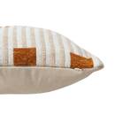 Cushion "Jangwa" Jacquard, Linen, 40x40 cm Linen beige