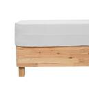Fitted Sheet "Flora" Cotton gauze, White, 160x200 cm White