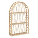 Wall Shelf "Anahi" Bamboo, Beige, 74x45 cm Beige