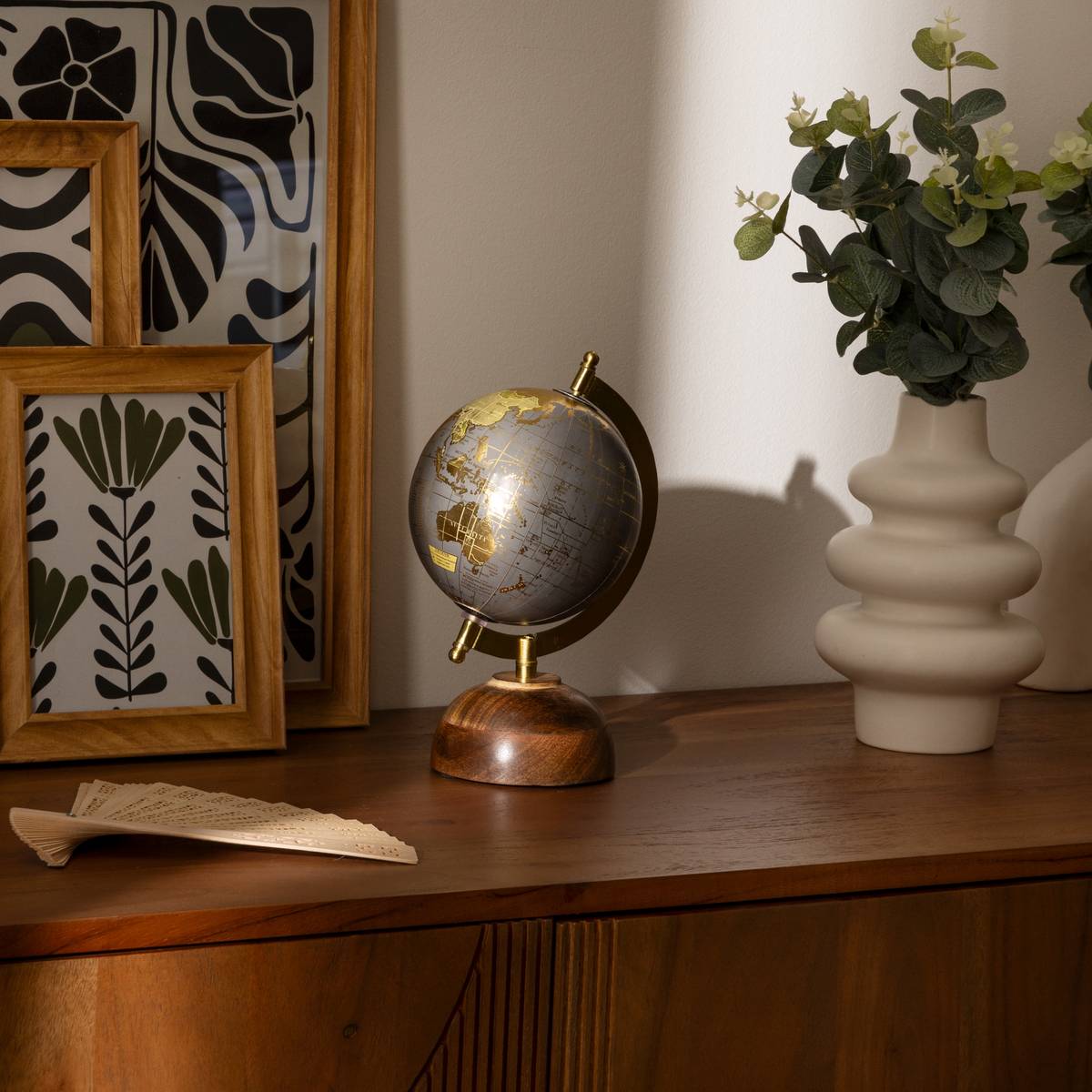 Globe "Afonso" Multicolor, H.24 cm Multicolored