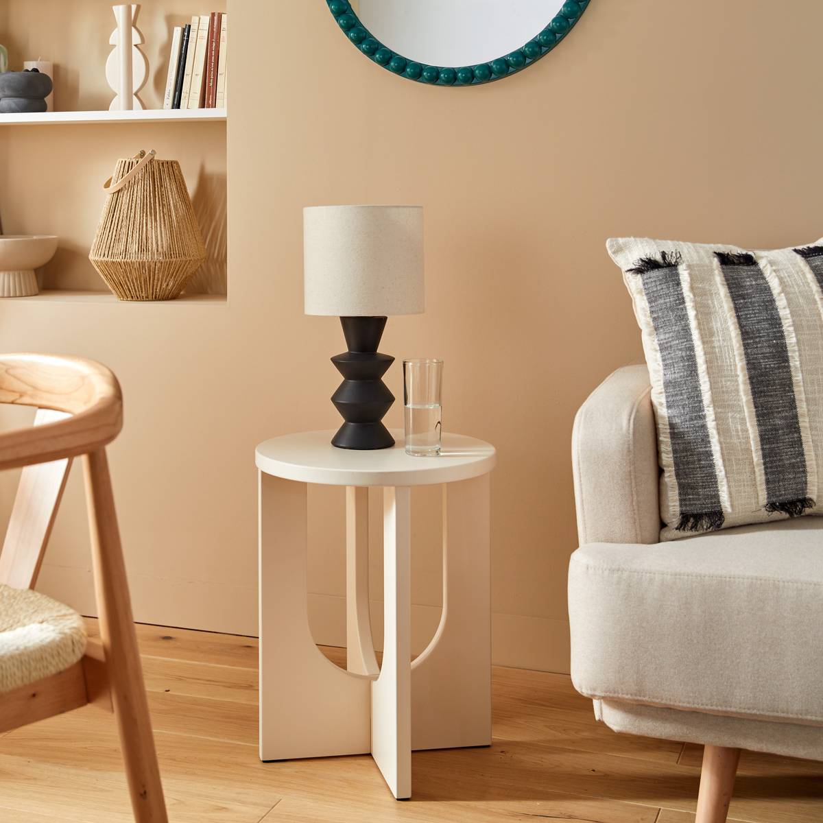Table Lamp "Yulia" Black, H. 40 cm Black