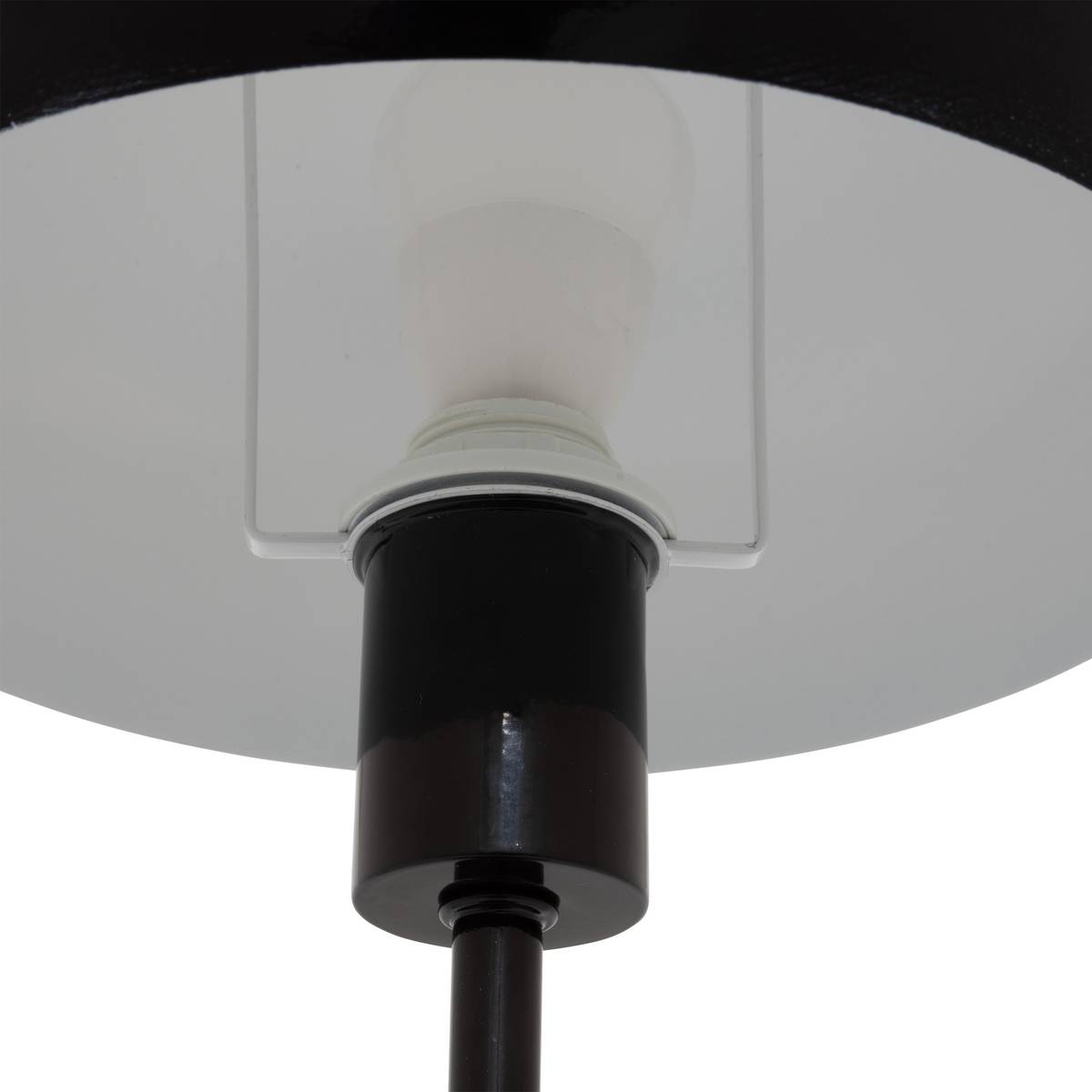 Mushroom Table Lamp "Savio" Black, H. 38 cm Black