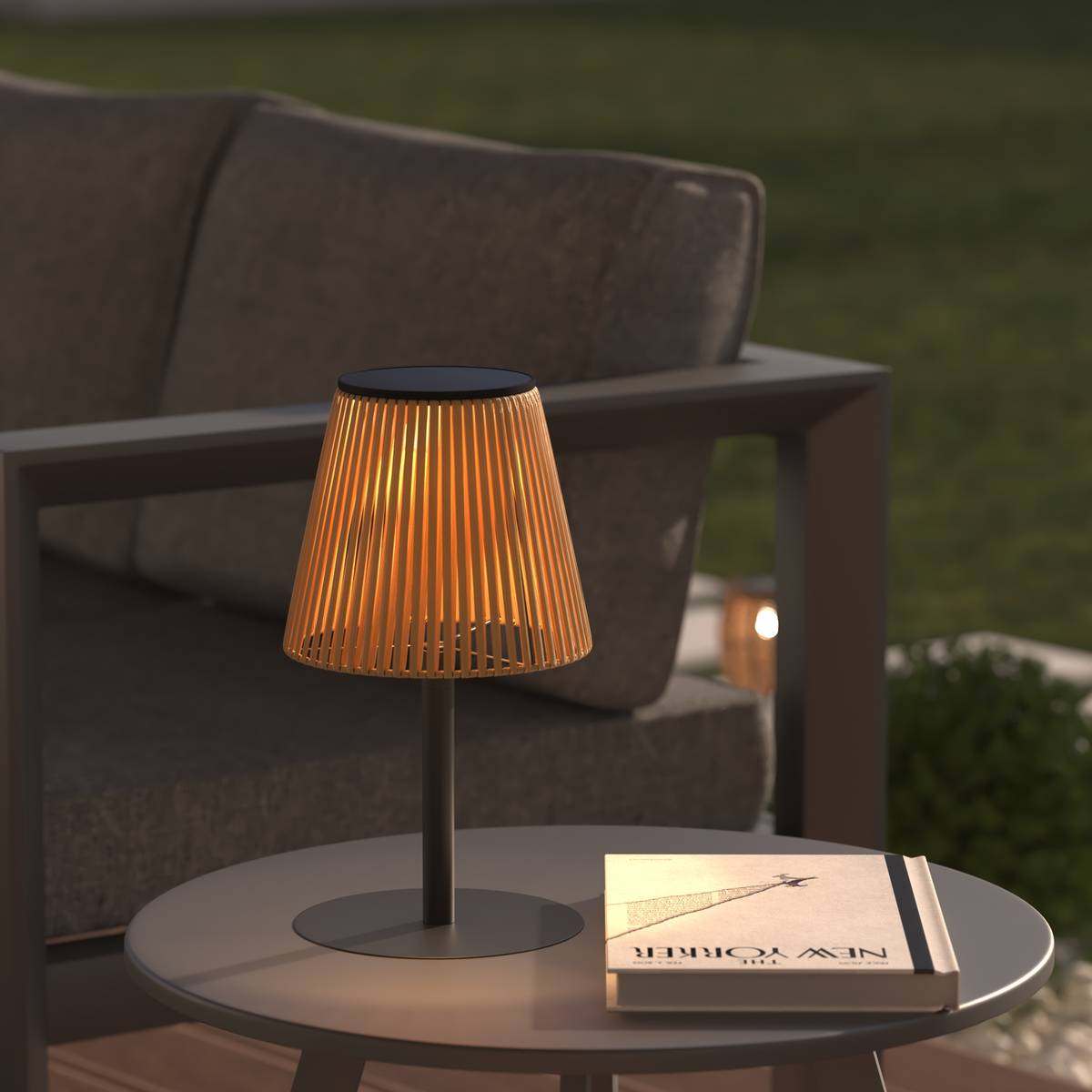 KESY USB Rechargeable Outdoor Lamp Beige H. 30 cm Beige