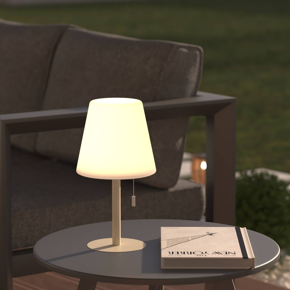 ZACK Outdoor Lamp USB Rechargeable Clay