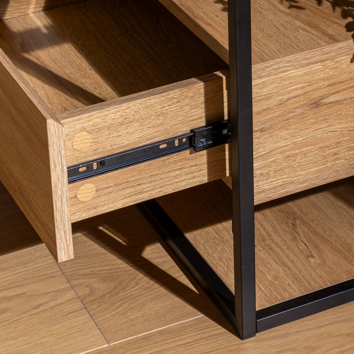 TV Stand with 3 Drawers "Aldea" Beige, 160x50x40 cm Beige