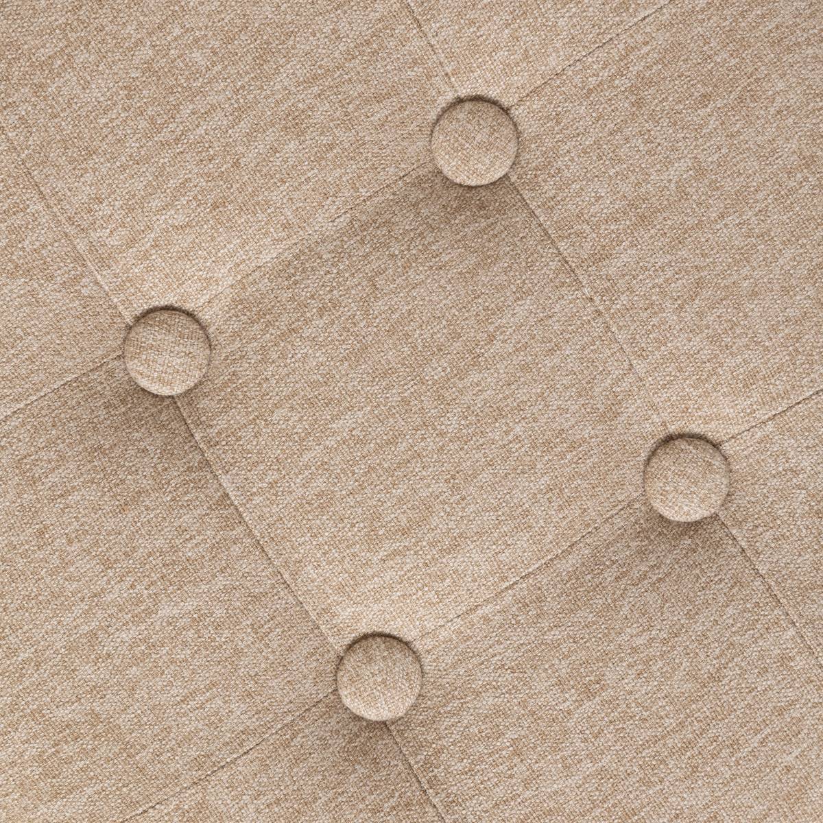 Pouf "Léandre" Pine, Beige, 35x35x35 cm Beige