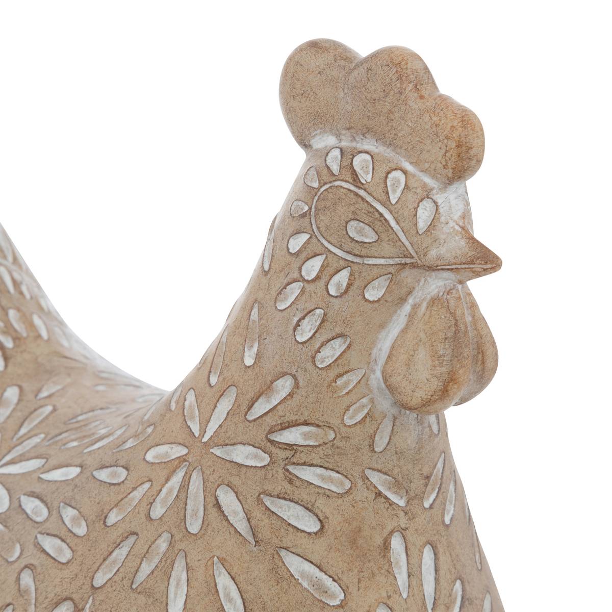 Chicken Figurine "Linda" Beige, H.12 cm Beige