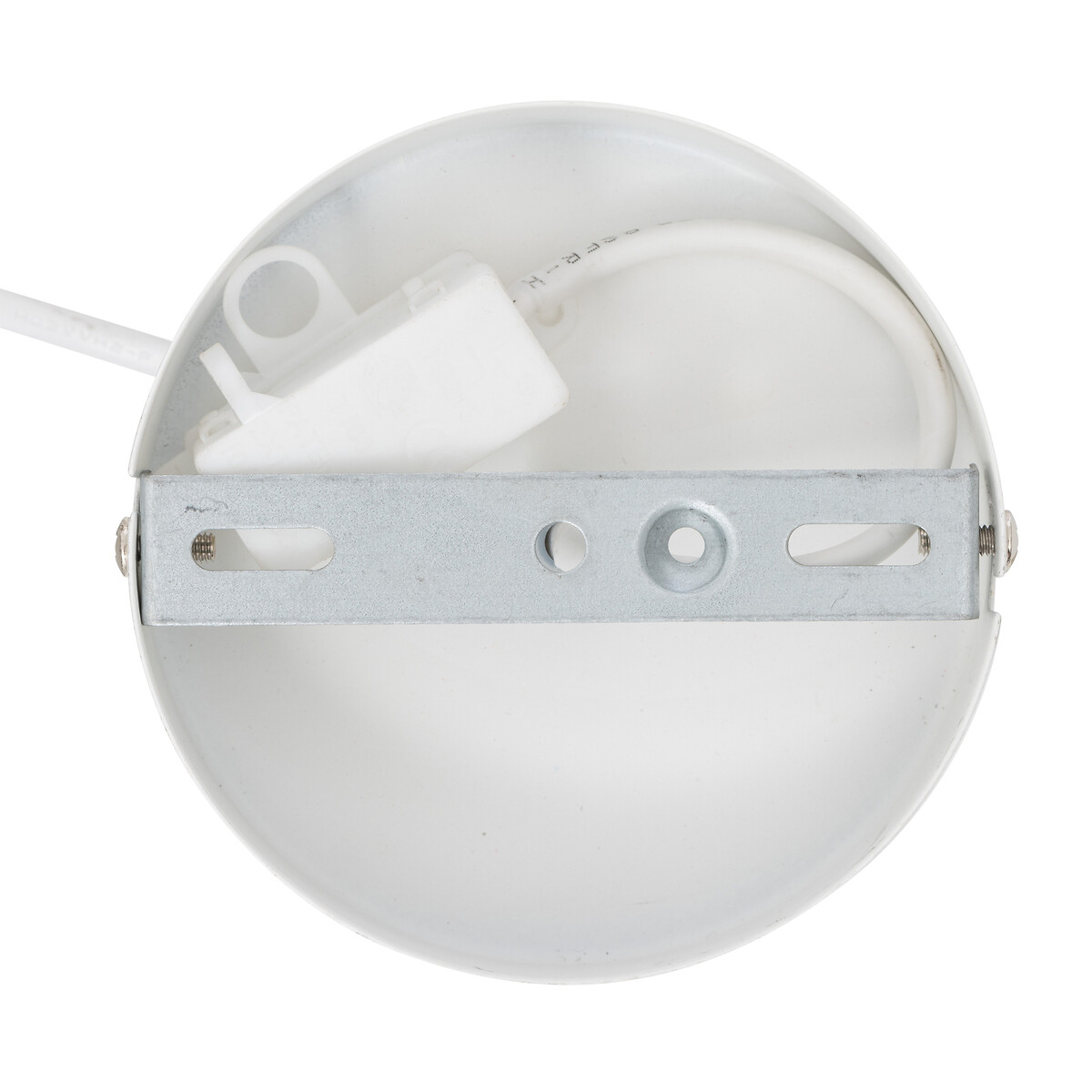 Glass Pendant Light "Travis" White, D. 25 cm White
