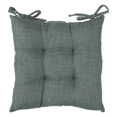 Chair pad "clem" dark green, 38x38 cm