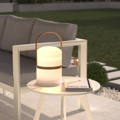 Kiara outdoor usb rechargeable lamp white h. 36 cm