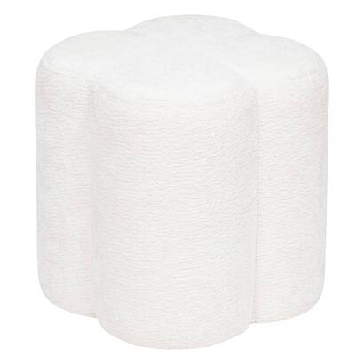 Pouf "lavon" white, 38x35x35 cm