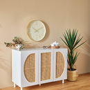 Clock "Laure" Linen, D. 50.8 cm Linen beige