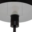 Mushroom Table Lamp "Savio" Black, H. 38 cm Black