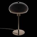 Mushroom Table Lamp "Savio" Black, H. 38 cm Black