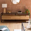 TV Stand with 3 Drawers "Aldea" Beige, 160x50x40 cm Beige